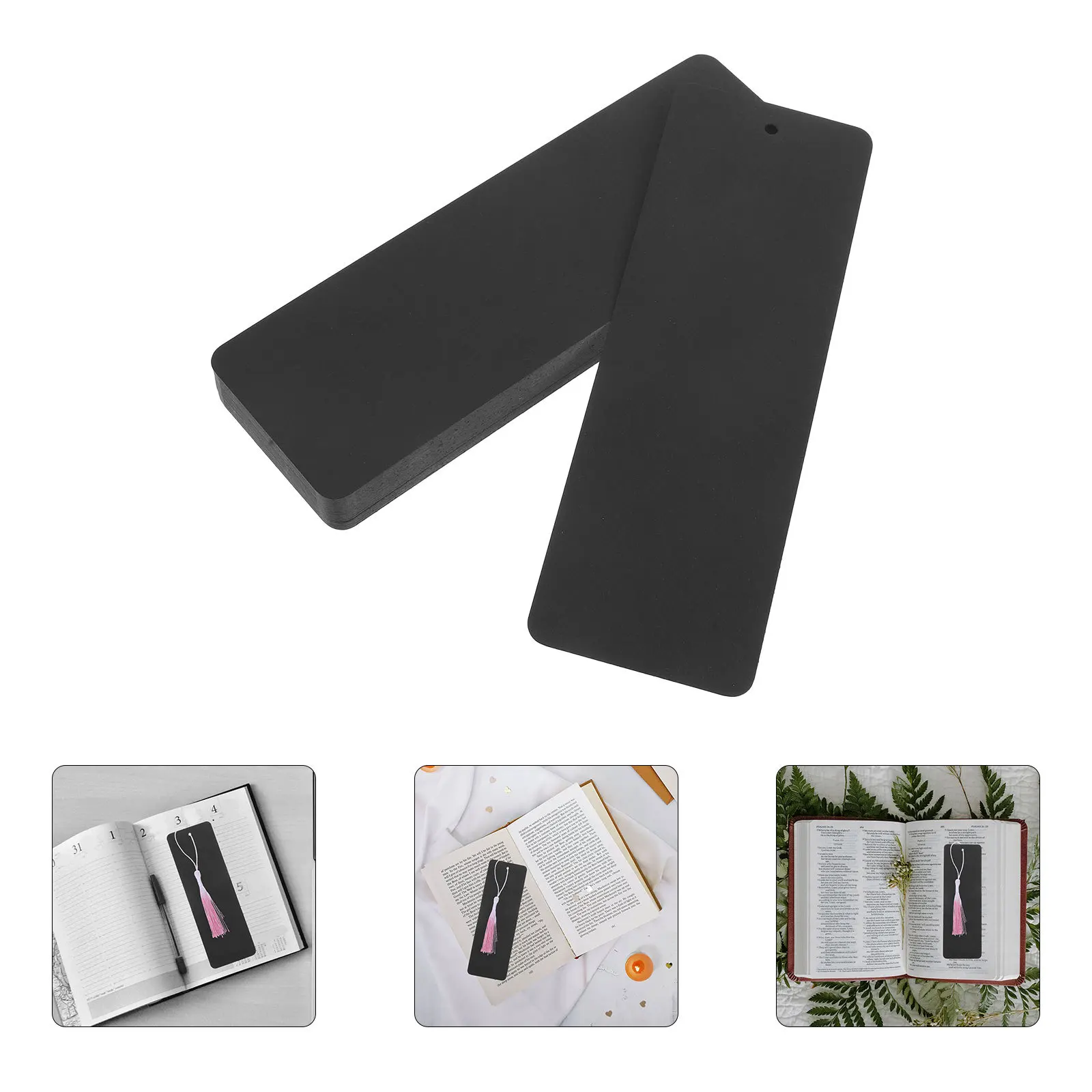 

50 шт., пустые закладки «сделай сам», черные картоны, бирки, школьные принадлежности для учителей, ремесленный проект, декор для книг, пустые закладки