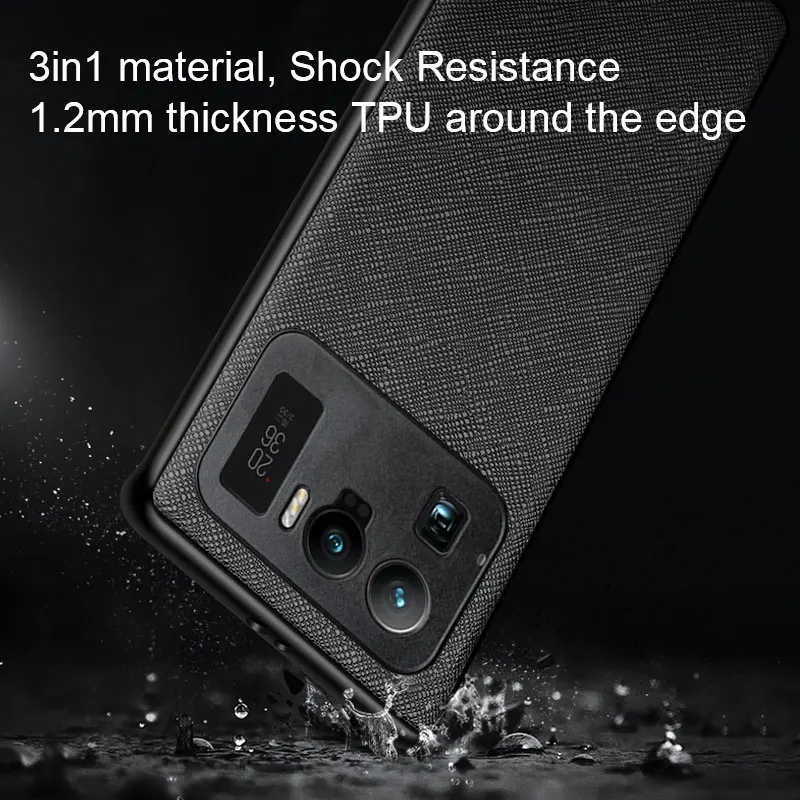 Leather Flip Cover for Xiaomi Mi 11 Ultra 5G Case, Cross Pattern Cover, Luxury Shell for Xiaomi Mi 11 Ultra