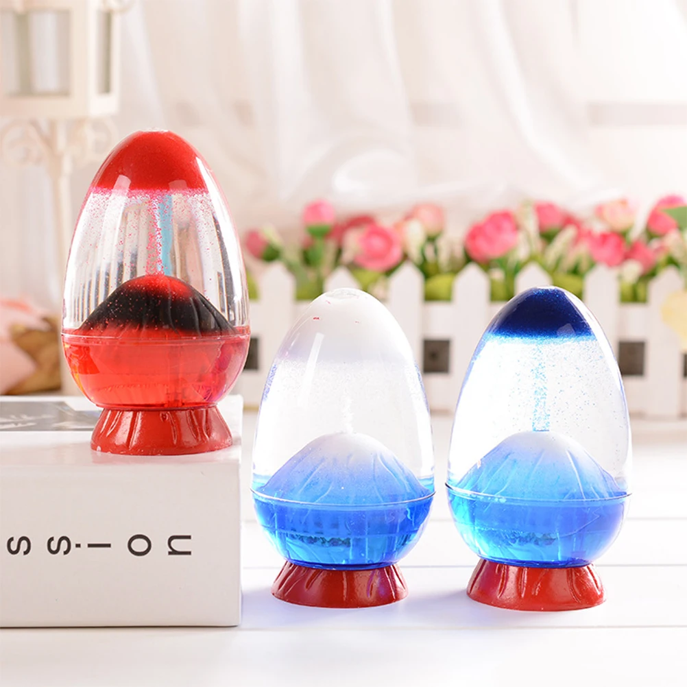 

Volcanic Sand Timer Floating Sand Home Decor Hourglass Desktop Ornament For Living Room Bedroom Office White Table Adornment