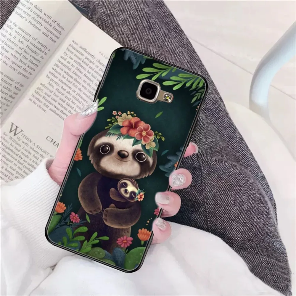 Cute Cartoon Sloth Animal Phone Case For Samsung A 10 11 12 13 20 21 22 30 31 32 40 51 52 53 70 71 72 73 91 13 Shell