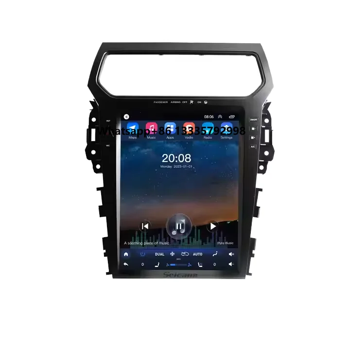 

For Ford Explorer 2011- 2019 Android Car Radio Stereo Tesla'Screen Style Multimedia Player Carplay Auto WIFI DSP GPS Navigation