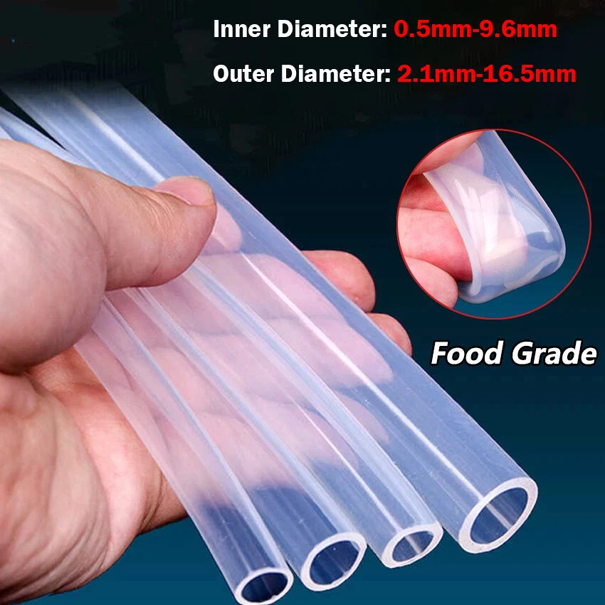 

1 ~ 5 метров, внутренний диаметр 0,5 мм ~ 9,6 мм, температура, пищевая трубка, мягкая силиконовая резиновая трубка, оборудование для пивоварения, термостойкая, гибкая