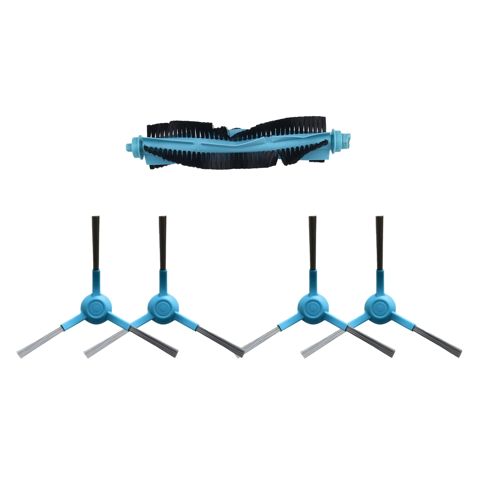 Replacement Kit for Conga Robot Vacuum Cleaners Including One Main Roller Brush and Four Side Brushes for Models 3290 up to 7090
