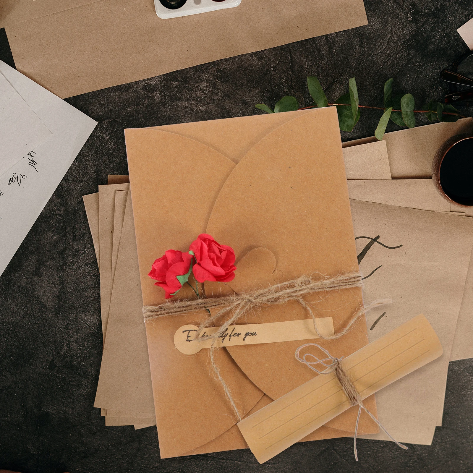 1Set Letter Writing Paper and Envelopes Gift Set Smooth Stationery for Valentine Day Blessing Messages