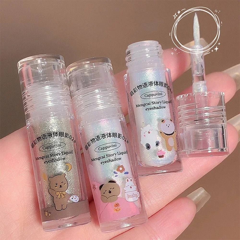 Waterproof Sequins Diamond Liquid Eye Shadow Eyeliner Pen Shimmer Silver Rose Glitter Eyeshadow Lying Silkworm Eye Makeup Tools