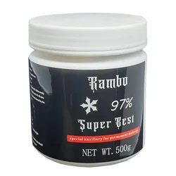 New 97% Black Rambo Tattoo Cream Before Permanent Makeup Eyebrow Lips Microblading Piercing Auxiliary Cream 500g