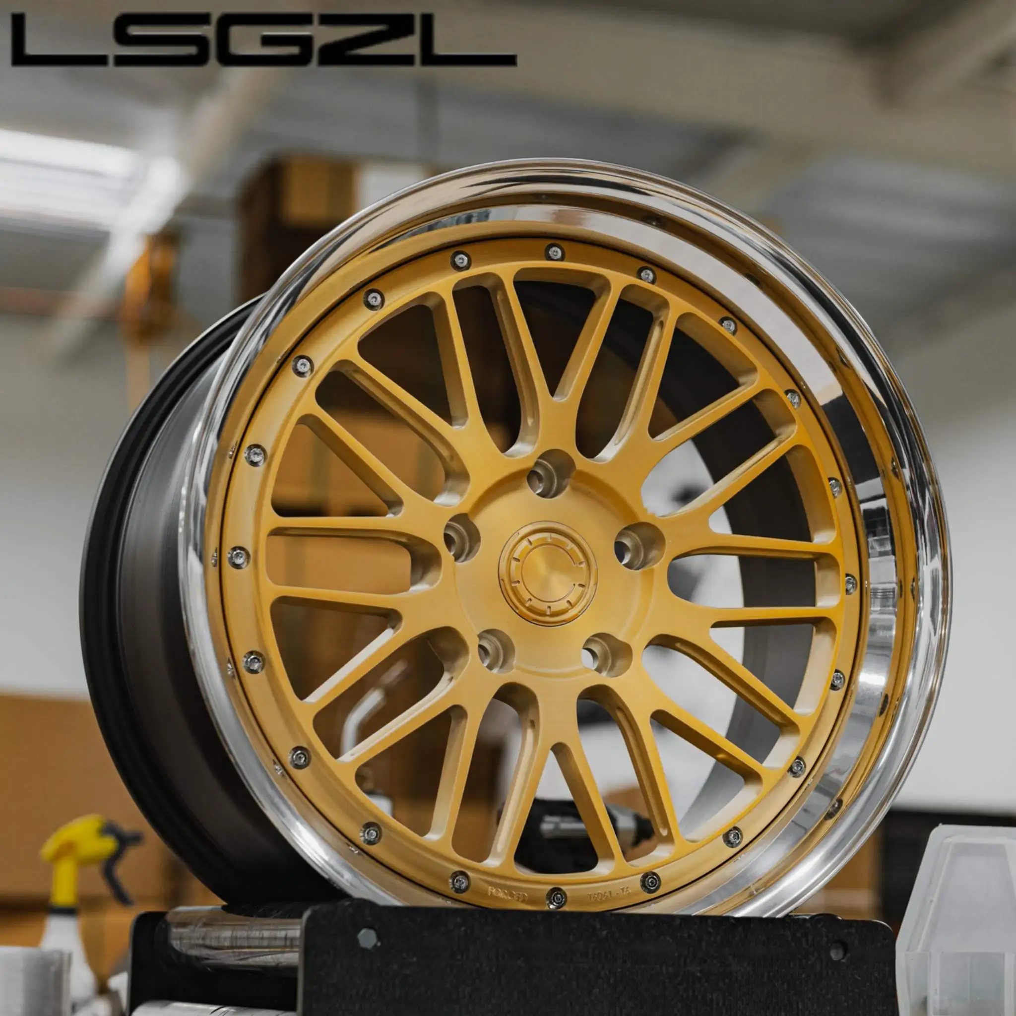 2.3-piece Monoblock Car Wheel for  911 CarreraS Lamborghini BMW 760i 5x114.3 5x130 Forged Alloy Concave  Wheel Rim