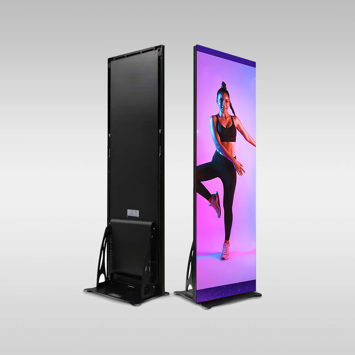 High Resolution Full Color P1.86mm High Refresh Slim Lightweight Design Led Poster Display Screen for Advertising