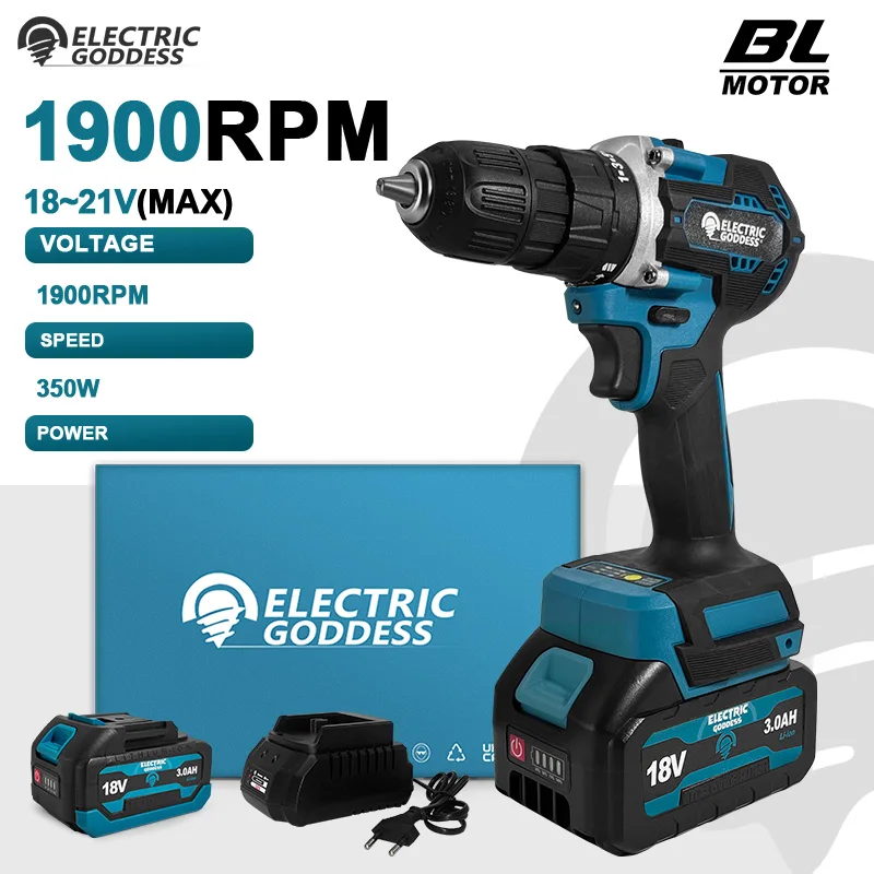

Electric Goddess DDF485 For Makita 18V Battery Electric Impact Drill Tools Cordless Hammer Driver Drill Electric Screwdriver ﻿