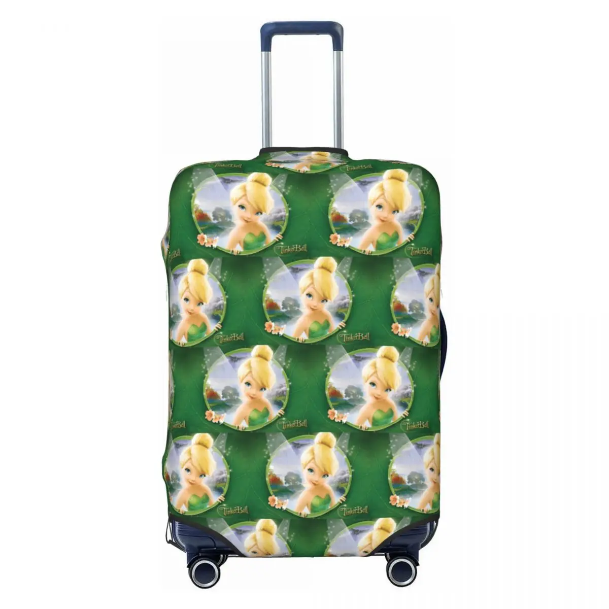 

Custom Cute Tinkerbell Fairy Movie Comics Luggage Cover Protector Elastic Travel Suitcase Covers