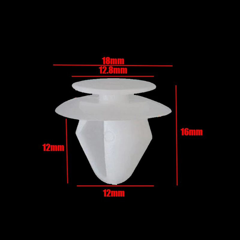 20Pcs Interior Side Trim Clips White Plastic Fasteners For Citroen Peugeot 307 6991T3