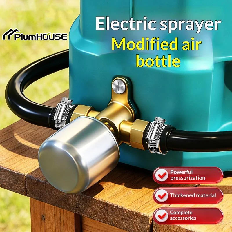 Removable Sprayer Pressure Cylinder Full Copper High Pressure Electric Sprayer Air Tank Corrosion-Resistant Booster Pressure