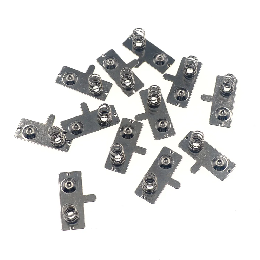 10Pcs/23X9Mm-+ Vervanging Metal Batterijen Lente Contact Plaat Zilveren Halve Cirkel Voor Aa Aaa batterij Case