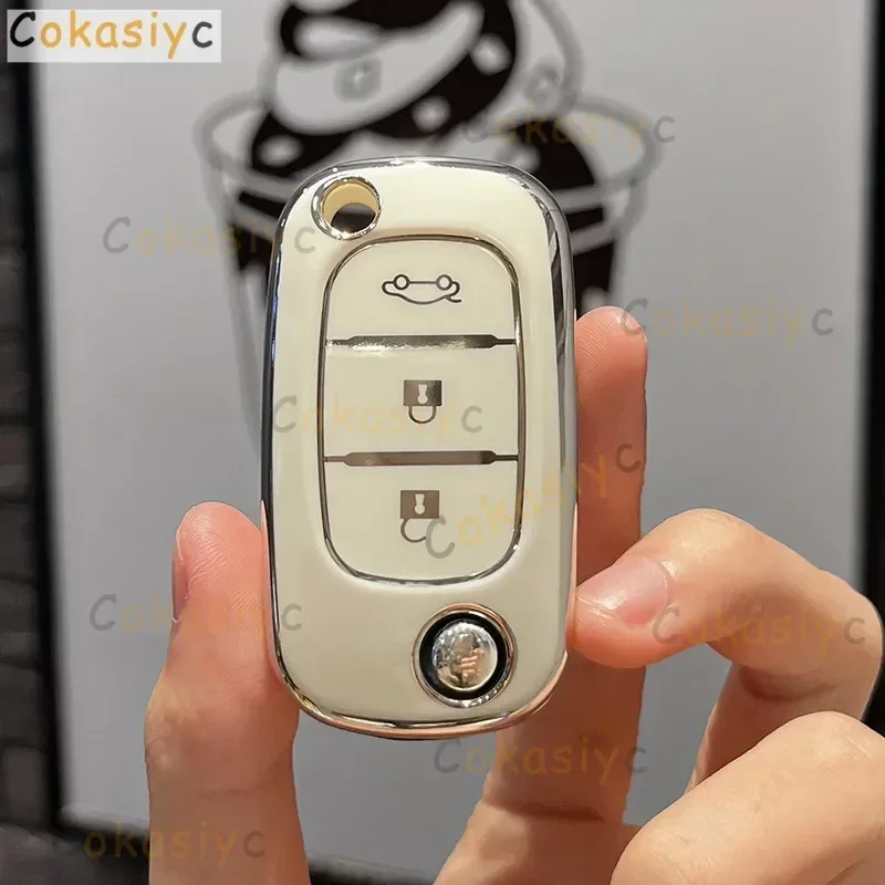 

3-кнопочный чехол для ключа из ТПУ для LADA Vesta Granta XRay Kalina Priora Sedan Sport для Renault Fluence Clio Megane для Mercedes