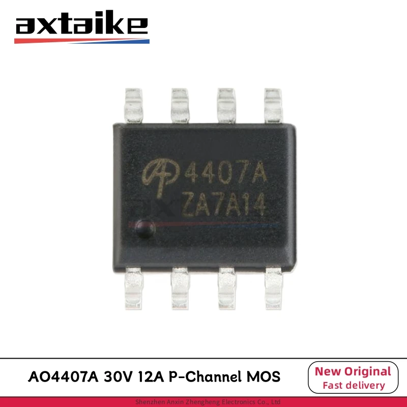 

20PCS AO4407A SOP-8 4407A AO4407 SMD 30V 12A P-Channel Enhancement Mode Field Effect Transistor MOSFET IC
