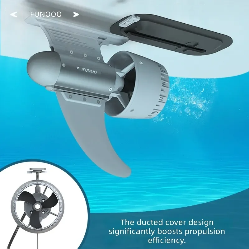 Electric Thruster for Paddle Board Y02 with B2 Battery Set Portable Kayak Motor SUP Surfing Fishing Boat Propulsion System