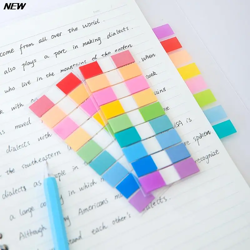 180sheets Fluorescence Label Memo Pad Index Mark Stickers Sticky Notes Bookmarks Memo Pad Notepad Stickers Stationery