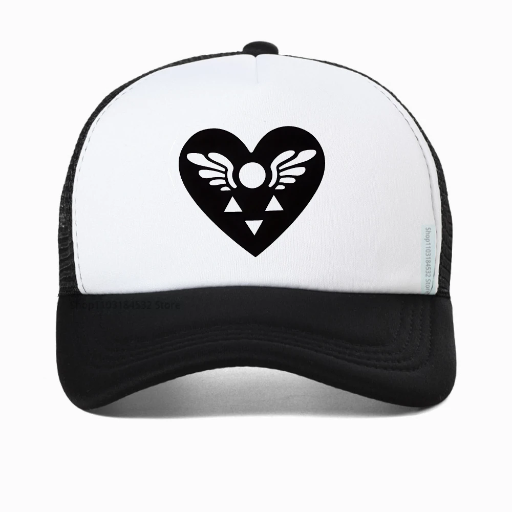 

Video Game Undertale Delta Rune Symbol baseball cap Heart Badge Streetwear fashion casual cap Breathable adjustable snapback hat