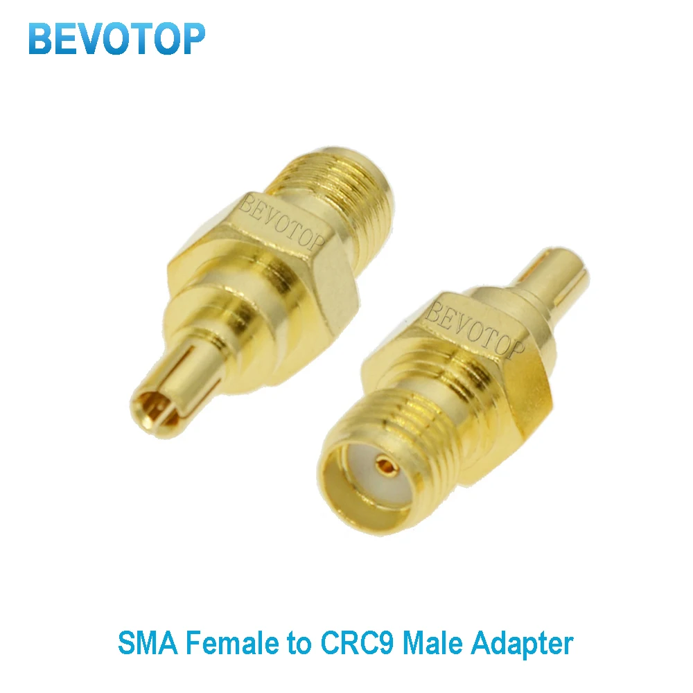 10PCS SMA Female Jack to CRC9 Male Plug Straight for WiFi Antenna Radio Antenna CRC9 to SMA Glod RF Coaxial Adapter Wholesales
