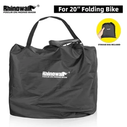 Rhinowalk Folding Bike Carrying Bag 20 InchLightweight Fold Bicycle Storage Bag Portable Bike Transport Carry Bag Dust Cover