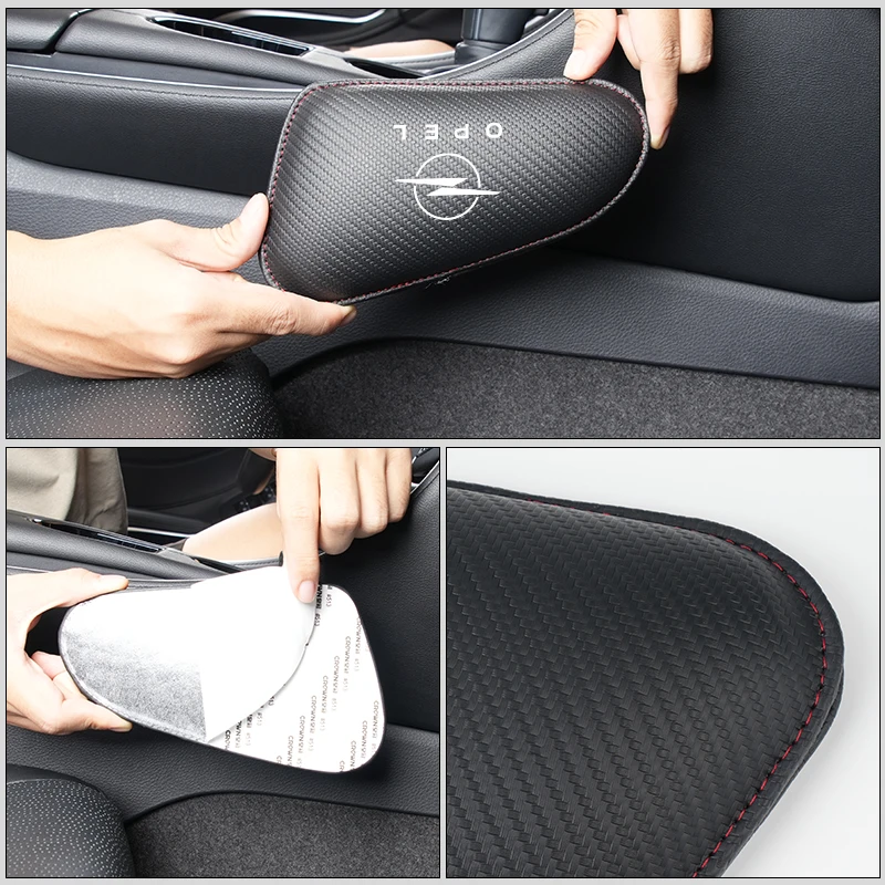 Car Knee Leg Protective Pad Foot Armrest Cushion Cover Accessories For Opel Astra  H J K Insignia Corsa D Zafira Meriva Mokka view 5