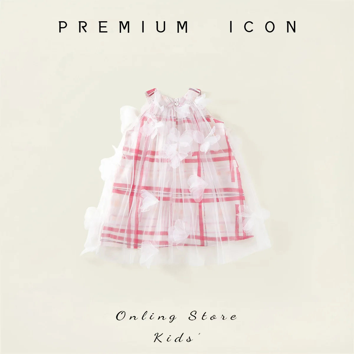 YBFSKID Summer Children Girls Dress Muslin Bow Gauze Sleeveless Dress For Kids Girls Infant Babys Girls Red Plaid Tulle Sundress