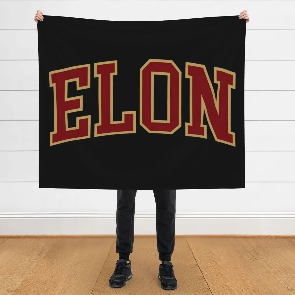 

elon - college font curved Throw Blanket for babies Camping For Sofa Thin Blankets