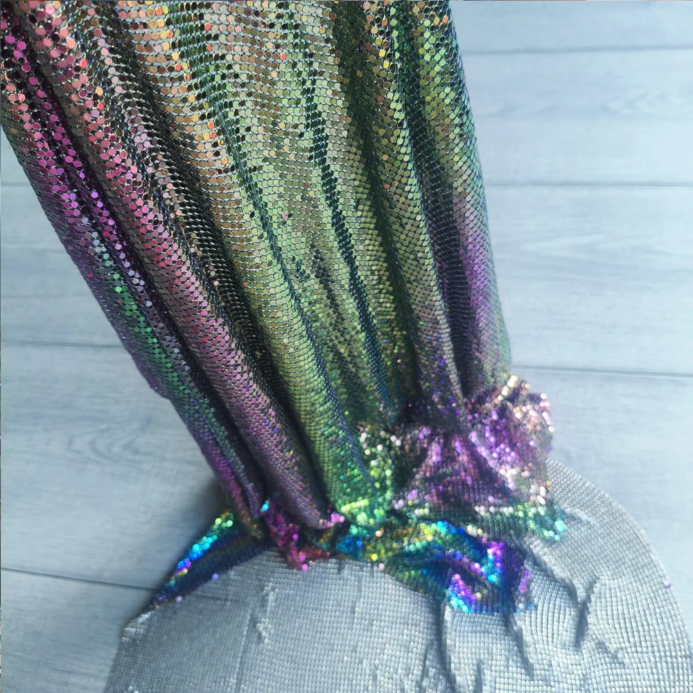 45*30CM Bling Metal Mesh Fabric Metallic Cloth Sequin Sequined Fabric DIY Doll Belt sewing cloth dress Home Decoration Curtain