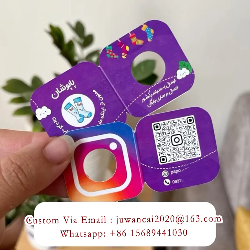 biglietti-da-visita-instagram-personalizzati-fustellati-e-piegati-biglietti-social-media-con-codice-qr-e-logo-volantini-di-lusso-a-forma-speciale