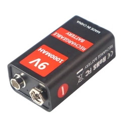 Akumulator litowo-jonowy 6f22 9 V do helikoptera zabawka 1000 mAh, model mikrofonu