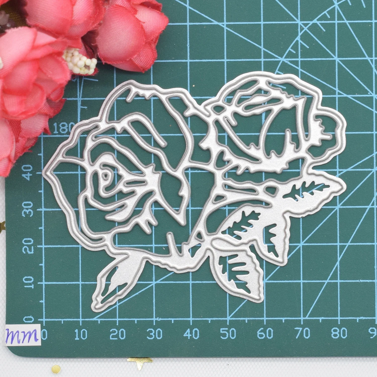 Rose Flower Metal Die Cutting Dies Stencil for DIY Scrapbooking Embossing Album Paper Card Making Craft