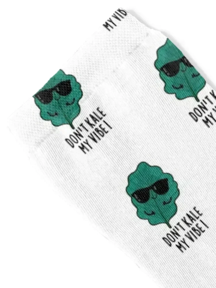 Don't Kale My Vibe Cute Veggie Pun Socks football happy designer brand christmas stocking Socks Woman Men's