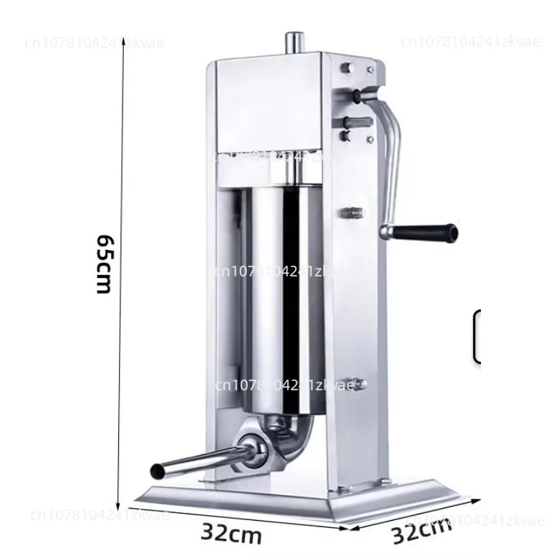 Manual Sausage Filler Stuffer Machine 5L Commercial Home Use 304 Stainless Steel Filler