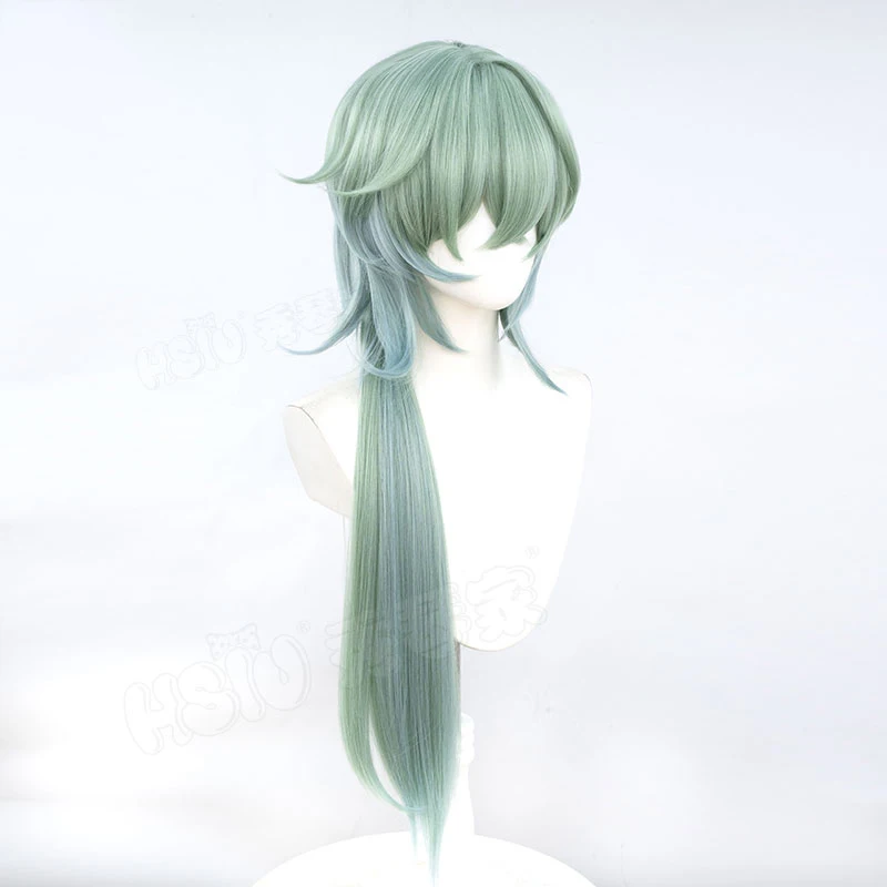 Honkai Star Rail Anaxa Cosplay Pruik Lichtgroen Lang Haar Anaxagoras Grove van Epiphany Amforeus Halloween voor Vrouwen Mannen Carnaval
