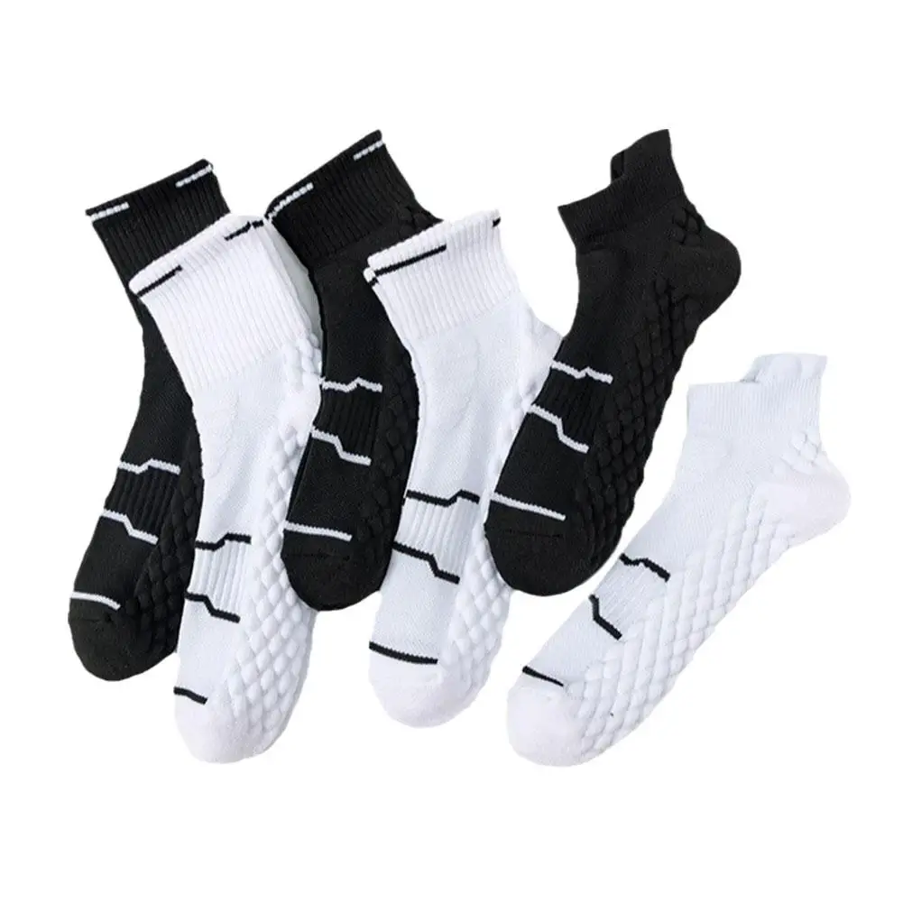 Basketball Socks,Polyester Sports Mid-calf Long  Shock-absorbing Breathable Towel-soled Socks