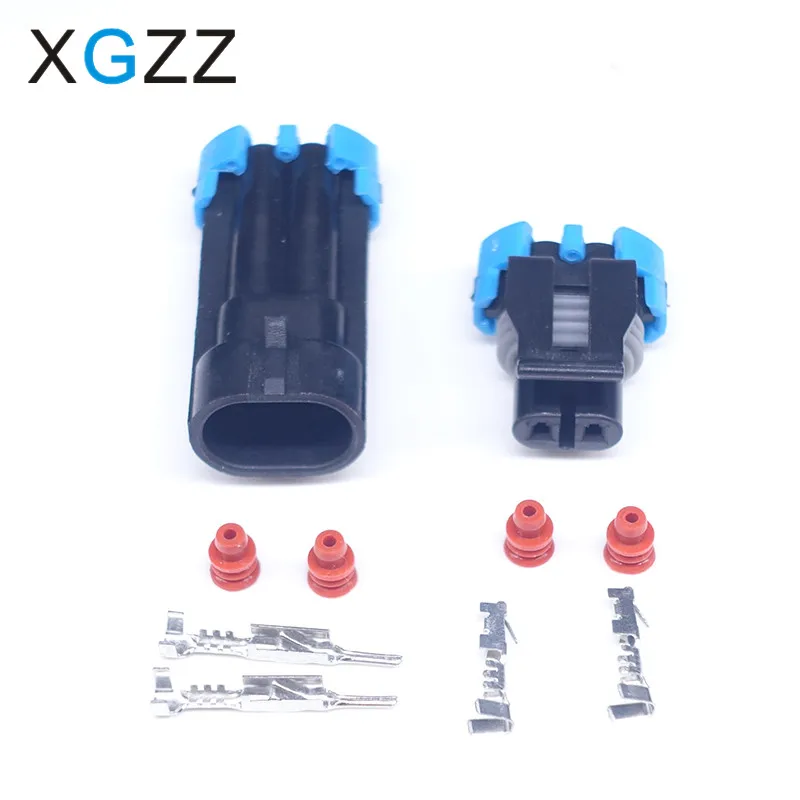 XG7022B-1.65-11/21 Delphi 2 Pin Female Male Auto Connector Temperature Sensor Plug Motorcycle For Buick Lacrosse Excelle GL8