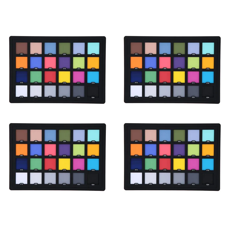 

AS95-4X New 24 Color Card Test For Superior Digital Color Correction Use For Color Balancing In Photo Color Palette Board