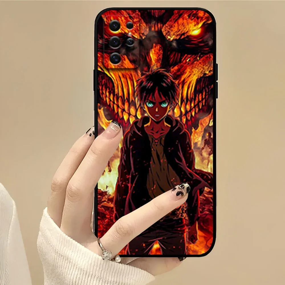 Cartoon E-Eren Y-YeagerS JIN Phone Case For Samsung S22 S23 A73 A72 A71 A54 A53 E ULTRA Color Soft Shell