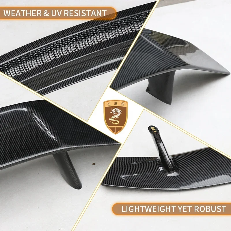Car Styling Vors Style Carbon Fiber Rear Wing Spoiler for Audi R8 2008-2015 Model!!