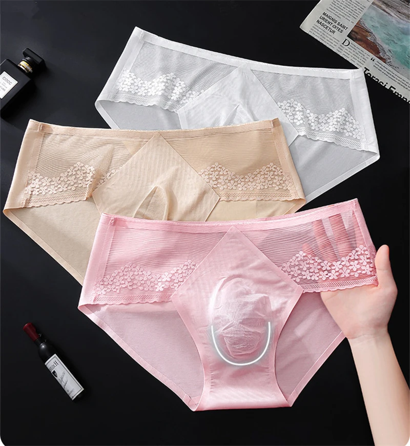 Thin men's underwear ice silk cuecas masculino 3D punching sexys tøy men cueca die splicing without trace calzoncillos hombre