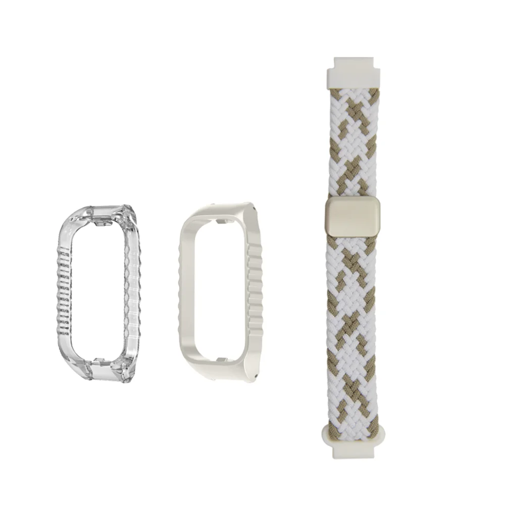 

Magnetic Buckle Strap + TPU Case For Redmi Band 2 Nylon Braided Quick Release Breathable Sport Bracelet Watch Accessories Band