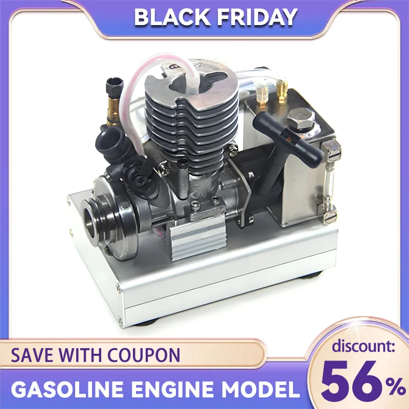 Level 15 Gasoline Engine Model DIY Modified Version Metal Engine Suitable for RC Car Model Ship Model Toys