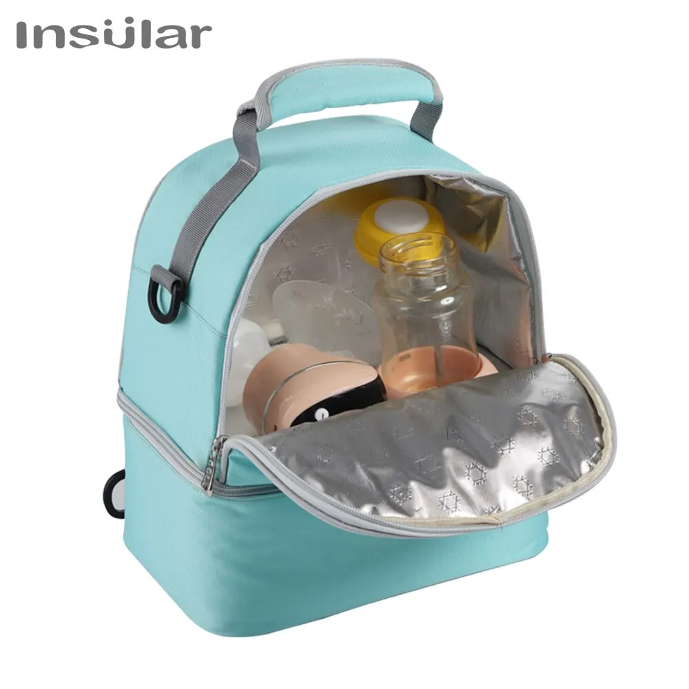 Mummy Diaper Backpack Baby Milk Food Storage Thermal Bags Warmer with Feeding Bottle Thermal Keeps Drinks Cool Travel Backpack