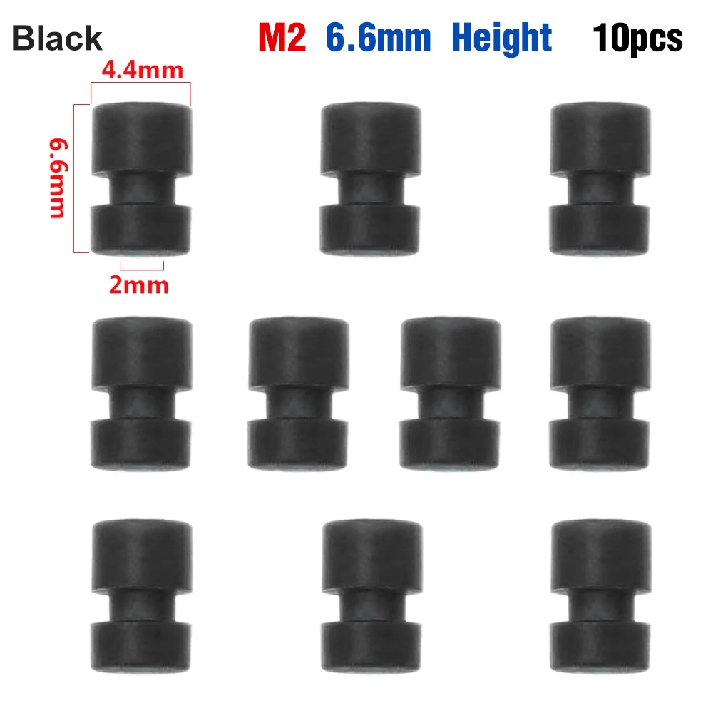 9IMOD 10pcs M2/M3 RC Rubber Shock Absorber Balls for F3 F4 F7 Flight Controller FPV Quadcopter Anti Vibration Soft Mount Ball