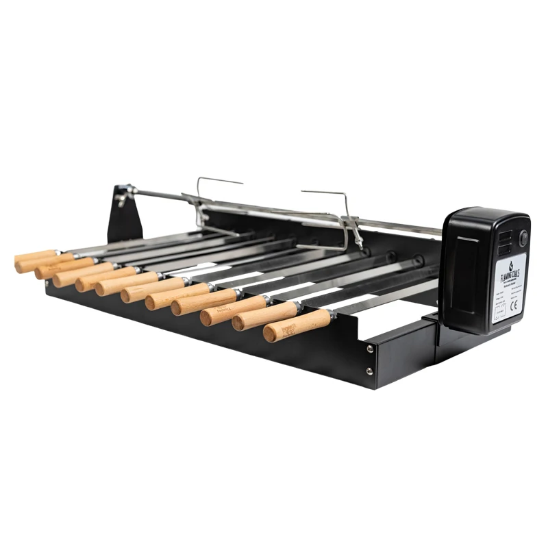 BBQ Spit Automatic Rotisserie Skewers -- Upgraded Version