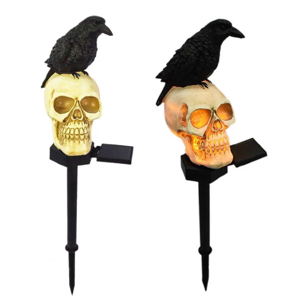Zewnętrzne lampki na Halloween, wodoodporne solarne lampki do ogrodu w kształcie choinki, dyni, na szpikulec, dekoracje Święty Mikołaj, kruk, czaszka, panda.