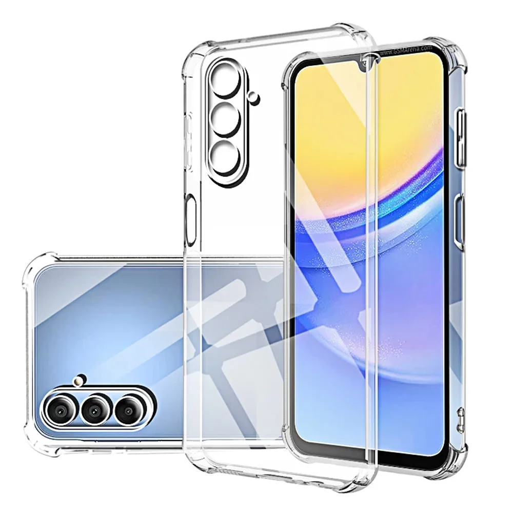 Transparent Phone Case for Samsung Galaxy A15 4G 5G Back Cover For Samsung A55 A35 A25 5G 2024Soft Shell Samsun A 55 35 25 15