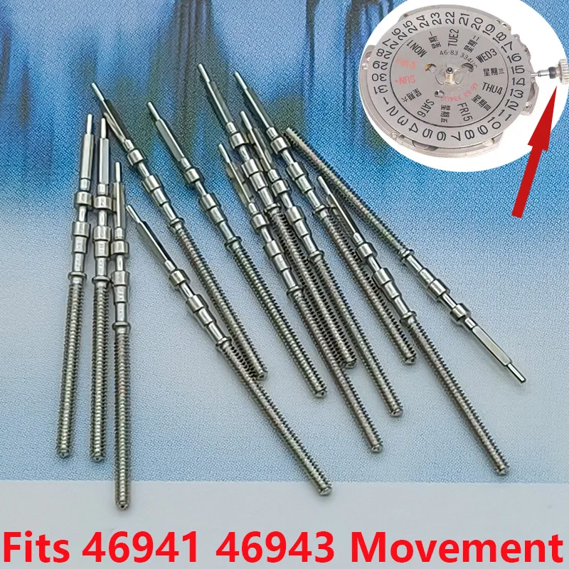 

Men's Watches Crown Stem Fits 46941 46943 Movement Watch Repair Watch Crown Stem 316 Stainless steel Watch Crown Stem Parts