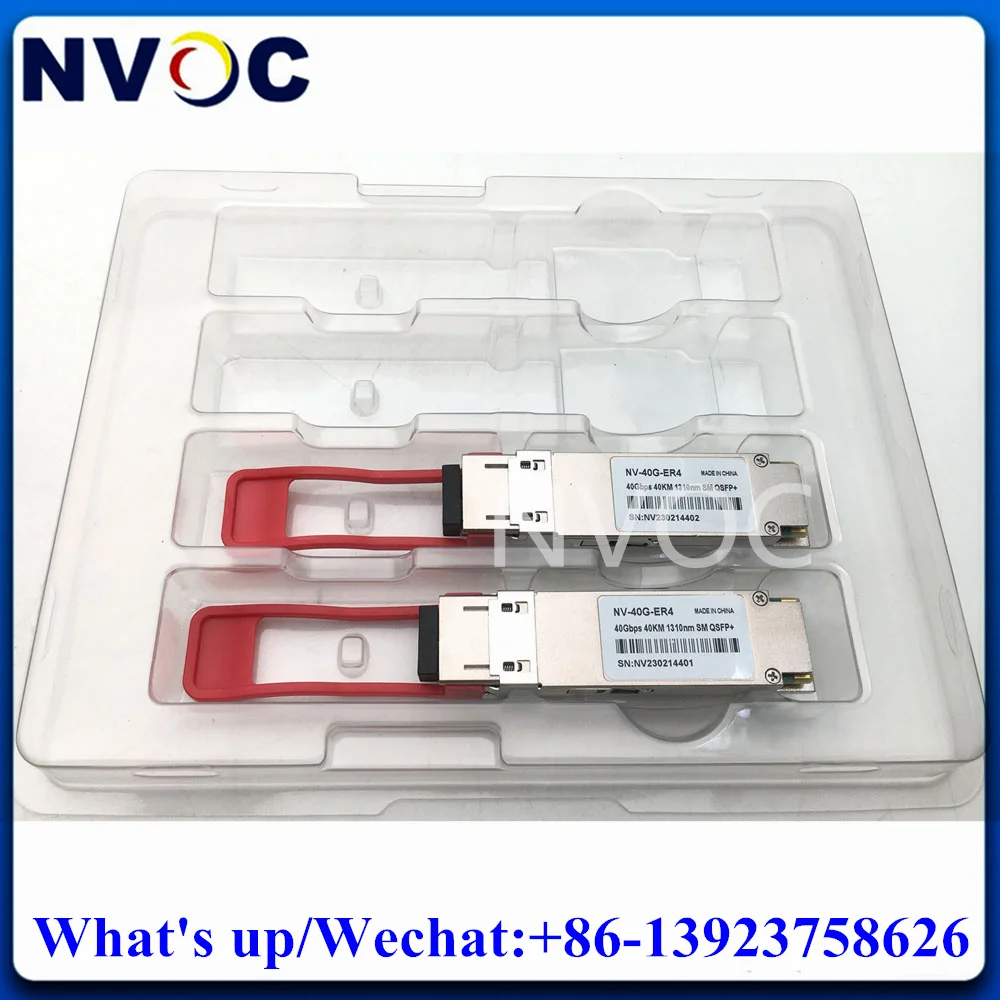 

4Pcs 40G QSFP 40KM Module,40Gb 4Lanes CWDM ER4 1270-1330nm QSFP-40G-ER4 Compatible 40GBASE-ER4 Duplex LC DOM Transceiver