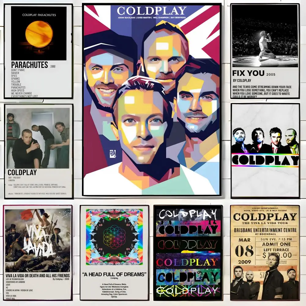Melodic Atmospheric Pop Band C-Coldplay Poster, Wandkunstdruck, Poster, dekoratives Wandbild, Heimdekoration, Geschenk, ungerahmt